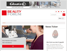 Tablet Screenshot of beauty-forum.com