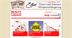 Desktop Screenshot of beauty-forum.ch