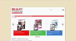 Desktop Screenshot of beauty-forum.at