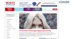 Desktop Screenshot of beauty-forum.hu