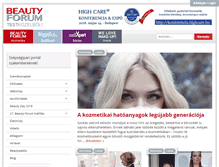 Tablet Screenshot of beauty-forum.hu